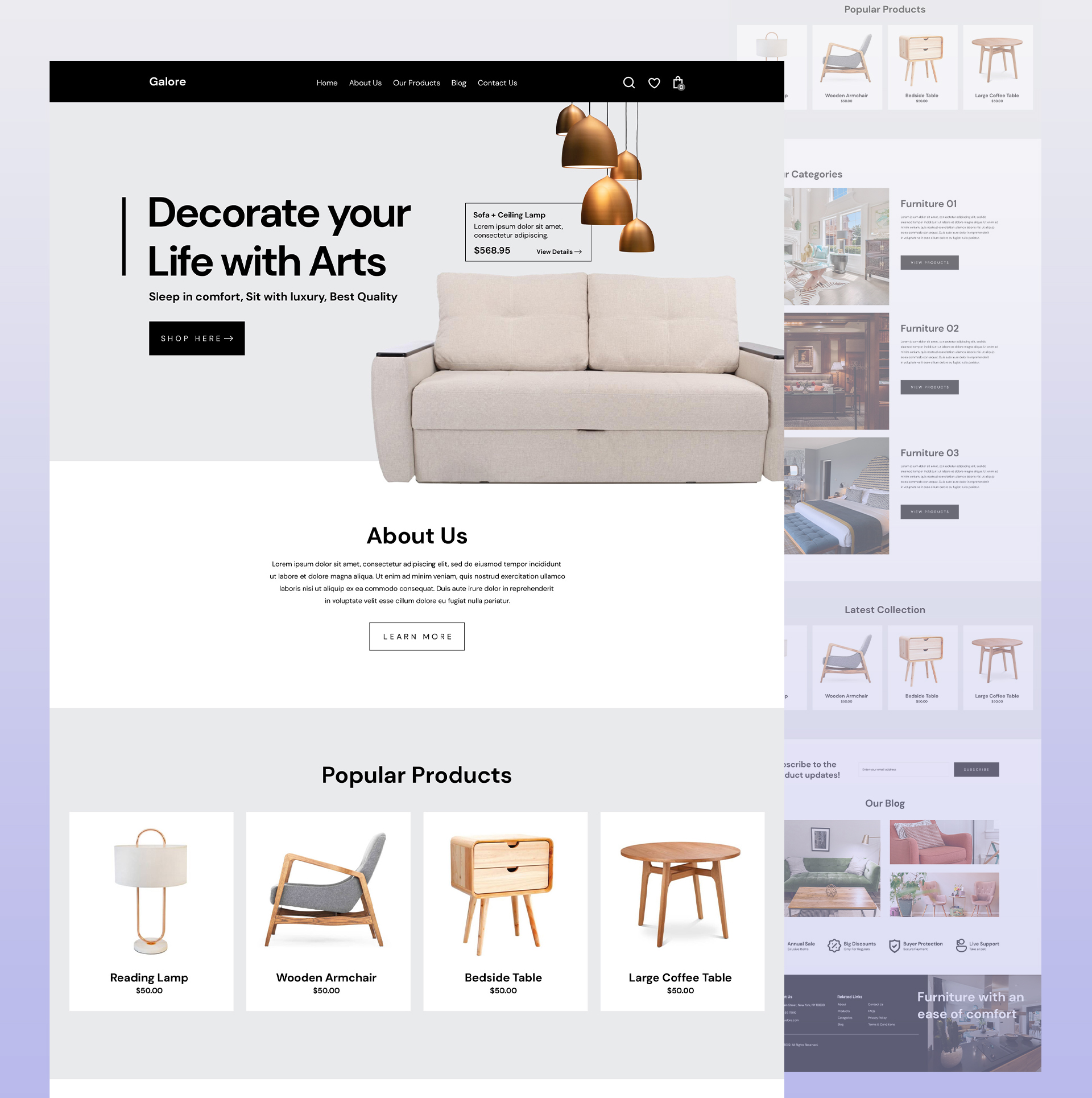 Galore - Website Design - Kreative Koala
