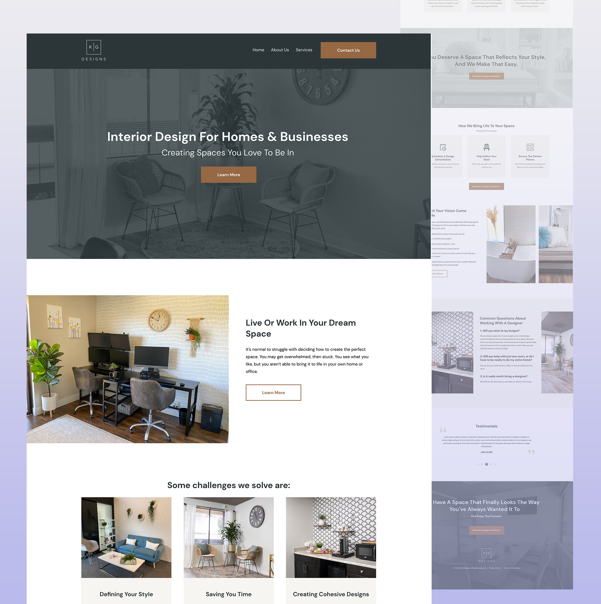 KG Designs - Website Design - Kreative Koala