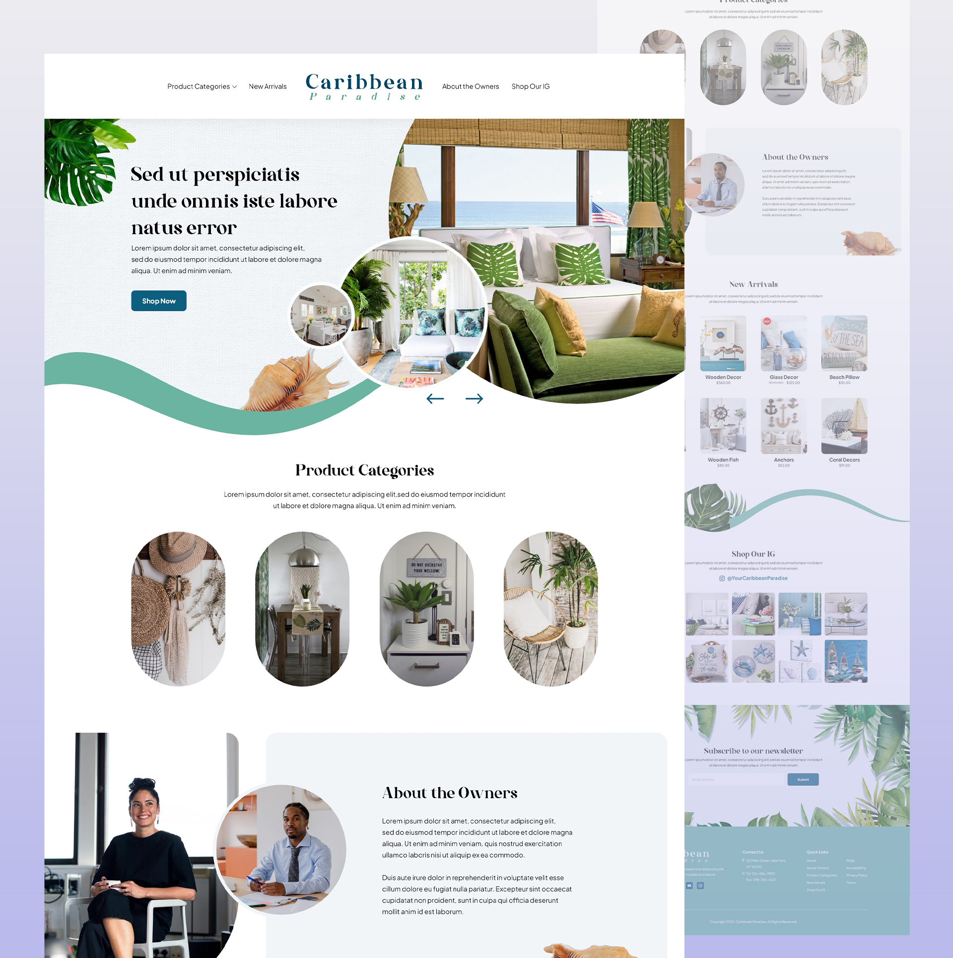 Caribbean - Website Design - Kreative Koala